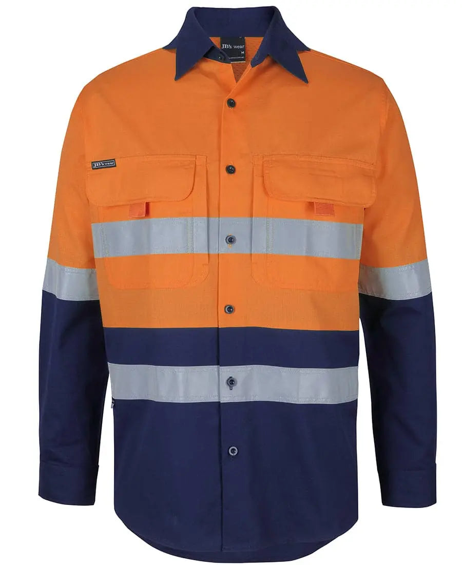 Hi Vis (D+n) Ripstop L/s Fishing Shirt 6DNRL Metro Workwear.